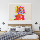 Fühlende Phelix Leinwanddruck (Insitu (Schlafzimmer))
