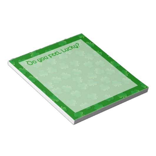 Fühlst du dich glücklich? notizblock (angewinkelt)