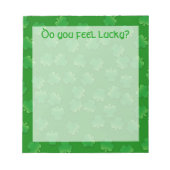 Fühlst du dich glücklich? notizblock (Vorderseite)