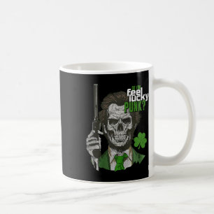 Fühlst du dich glücklich, Punk, lustiger St. Patri Kaffeetasse