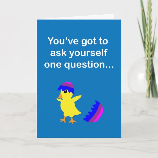 Fühlst du dich klucky? Ostergrüßen Karte (Vorderseite)