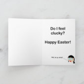 Fühlst du dich klucky? Ostergrüßen Karte (Innenseite)