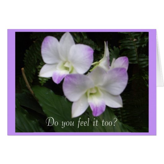 Fühlst du es auch? Karte (Vorderseite (Horizontal))