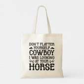 Fühlt euch nicht selbst Cowboy Tragetasche (Rückseite)