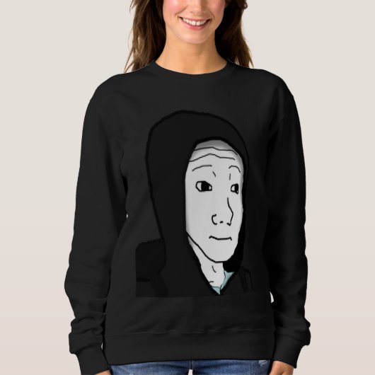 Fühlt Guy Wojak Meme Doomer 1 Sweatshirt (Vorderseite)