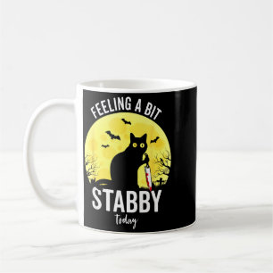 Fühlt sich ein bisschen stachlig lustige schwarze  kaffeetasse