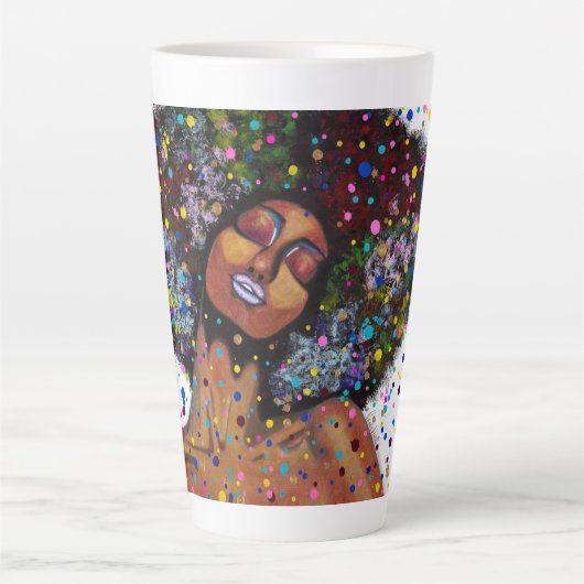 Fühlt sich gut - Latte Tasse (Vorderseite)