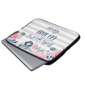 Fühlt sich gut, um Dinge zu erledigen | Aquarellbl Laptopschutzhülle (Vorne Knopf)