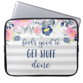 Fühlt sich gut, um Dinge zu erledigen | Aquarellbl Laptopschutzhülle (Vorderseite)