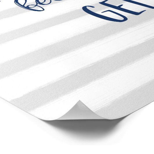 Fühlt sich gut, um Dinge zu erledigen | Aquarellbl Poster (Ecke)