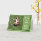 Fühlt sich so gut Grußkarte Karte (Gelbe Blume)