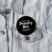 Fühlt sich wie ein Penalty Box Day Hockey Player Button (Beispiel)