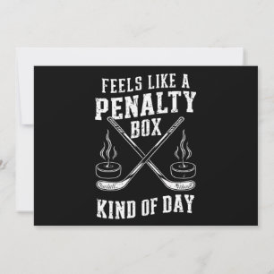 Fühlt sich wie eine Strafbank Art von Tag Hockey a Einladung