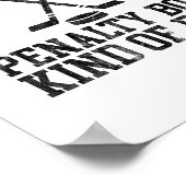Fühlt sich wie eine Strafbox an Funny Ice Hoc Poster (Ecke)