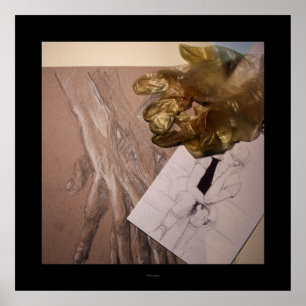 Fühlt sich wie komisch oder Wartend Zeichenposter Poster