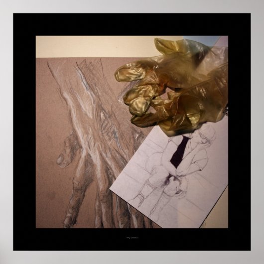 Fühlt sich wie komisch oder Wartend Zeichenposter Poster (Vorne)