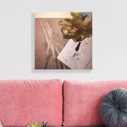 Fühlt sich wie seltsame oder Wartend Leinwand Zeic (Insitu (Wohnzimmer))