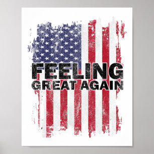 Fühlt sich wieder großartig Trump 2024 Amerikanisc Poster