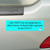 FUHNNEE BUMPERR STIKERR AUTOAUFKLEBER (Auf Auto)
