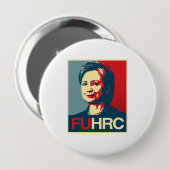 FUHRC - Anti-Hillary Poster - - Anti-Hillary - Button (Vorne & Hinten)