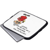 Führe mich nicht in Versuchung Spaß Laptopschutzhülle (Vorne Knopf)