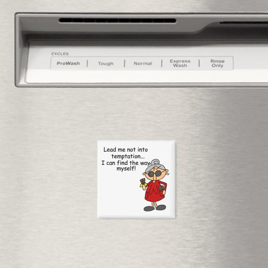 Führe mich nicht in Versuchung Spaß Magnet (In Situ (Geschirrspüler))