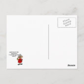 Führe mich nicht in Versuchung Spaß Postkarte (Rückseite)