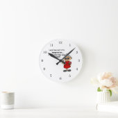 Führe mich nicht in Versuchung Spaß Runde Wanduhr (Zuhause)