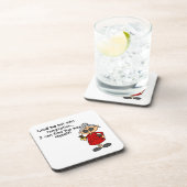 Führe mich nicht in Versuchung Spaß Untersetzer (Rechte Seite)