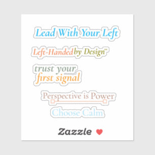 Führe mit deiner Linken - individuell zugeschnitte Aufkleber