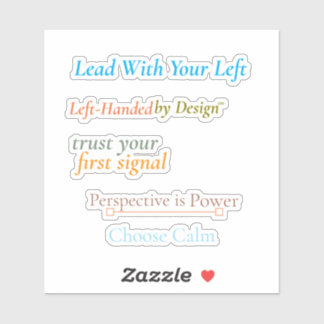 Führe mit deiner Linken - individuell zugeschnitte Aufkleber