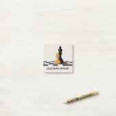 Führe mit Einsatz Post-it Klebezettel (Auf Schreibtisch)