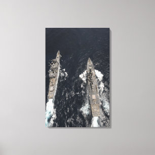 Führen-Raketenzerstörer USS Gridley Leinwanddruck