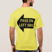 Führen Sie an verlassene Seite T-Shirt (Rückseite)