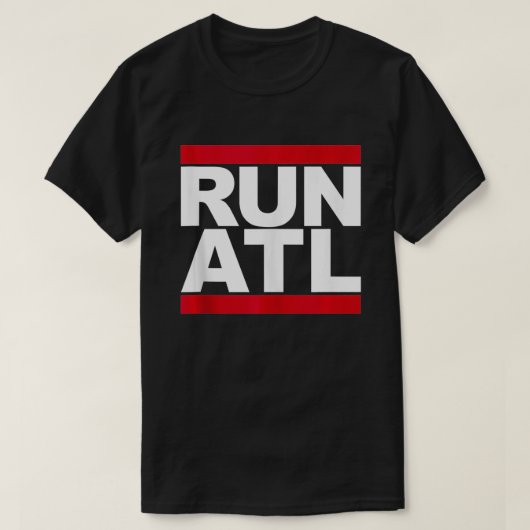 Führen Sie ATL Atlanta aus T-Shirt (Design vorne)