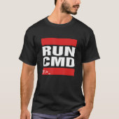 Führen Sie CMD Computer Programming Coder Tech Gee T-Shirt (Vorderseite)