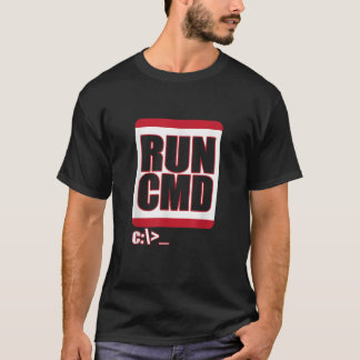 Führen Sie CMD T Shirt Funny Computer Science Nerd