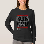 Führen Sie das CMD Computer Nerd Code Program aus T-Shirt (Vorderseite)