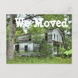 Führen Sie das Haus aus, in dem wir die Adresskart Ankündigungspostkarte