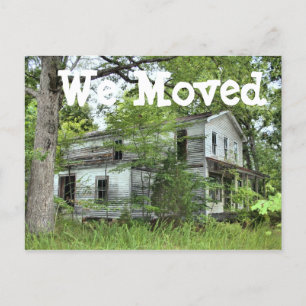 Führen Sie das Haus aus, in dem wir die Adresskart Ankündigungspostkarte