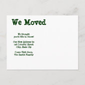 Führen Sie das Haus aus, in dem wir die Adresskart Ankündigungspostkarte (Rückseite)