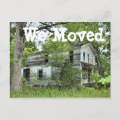 Führen Sie das Haus aus, in dem wir die Adresskart Ankündigungspostkarte (Vorderseite)