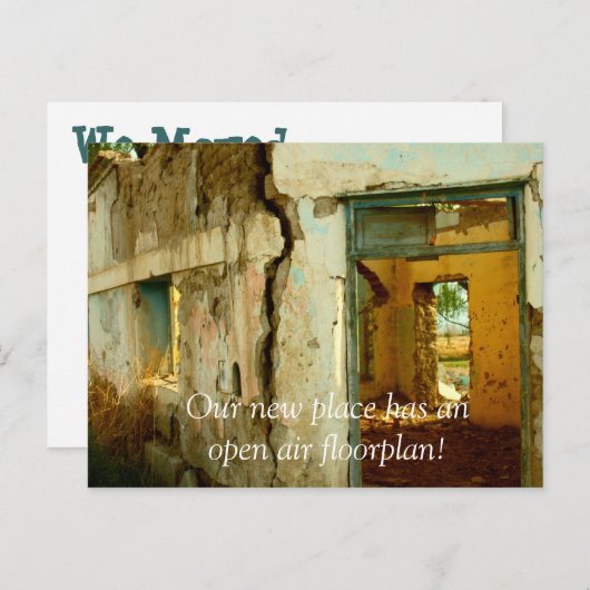 Führen Sie das Haus aus, in dem wir die Adresskart Ankündigungspostkarte (Vorne/Hinten)