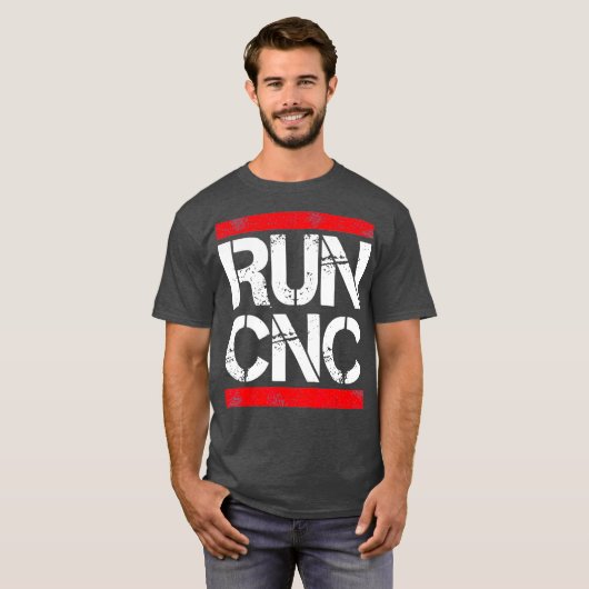 Führen Sie den Programmierer cnc Funny cnc aus T-Shirt (Vorne ganz)