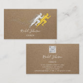 Führen Sie den QR-Code für den Sport Coach Athlete Visitenkarte (Vorne/Hinten)