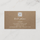 Führen Sie den QR-Code für den Sport Coach Athlete Visitenkarte (Rückseite)