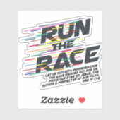 Führen Sie den Race Sticker aus (Blatt)