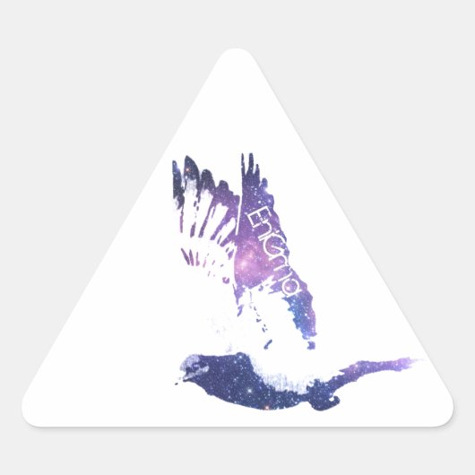 Führen Sie die Straßen aus Dreieckiger Aufkleber (Vorderseite)