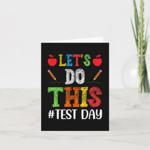 Führen Sie diesen Testtag einen Motivierend Testle Karte