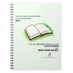 Führen Sie ein Kind im Freien oder in eine virtuel Notizblock